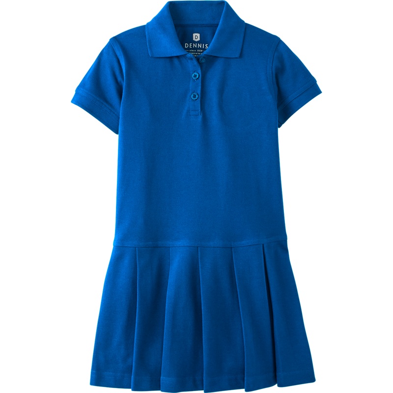 Pleated Piqu Polo Dress|103 – Royal|Toddler – TD2 Toddler 2 – Youth 3XS|Toddler – TD3 Toddler 3 Youth 2XS|Toddler – TD4 Toddler 4|Youth – YXS Youth Size 5-6|Youth – YS Youth Size 7-8|Youth – YM Youth Size 10|Youth – YL Youth Size 12|Youth – YXL Youth Si