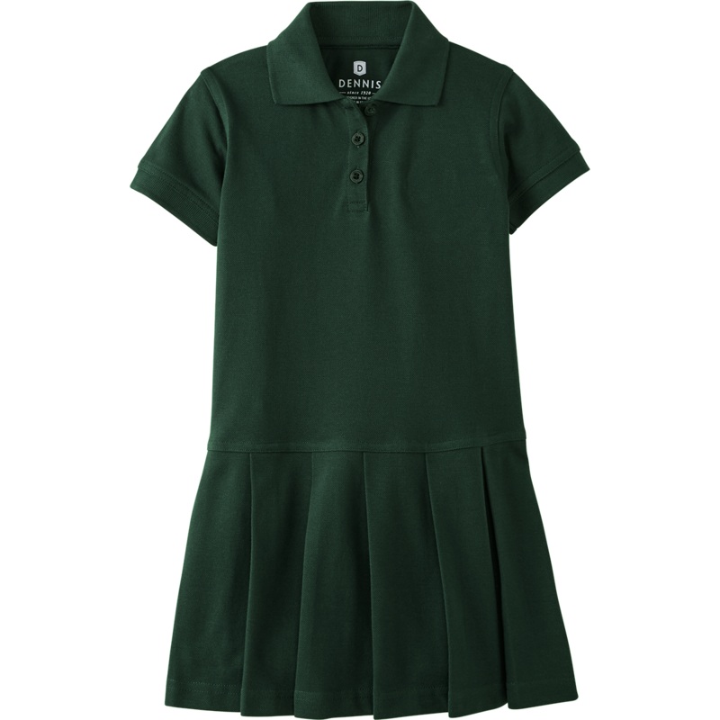 Pleated Piqu Polo Dress|136 – Green|Toddler – TD2 Toddler 2 – Youth 3XS|Toddler – TD3 Toddler 3 Youth 2XS|Toddler – TD4 Toddler 4|Youth – YXS Youth Size 5-6|Youth – YS Youth Size 7-8|Youth – YM Youth Size 10|Youth – YL Youth Size 12|Youth – YXL Youth Si