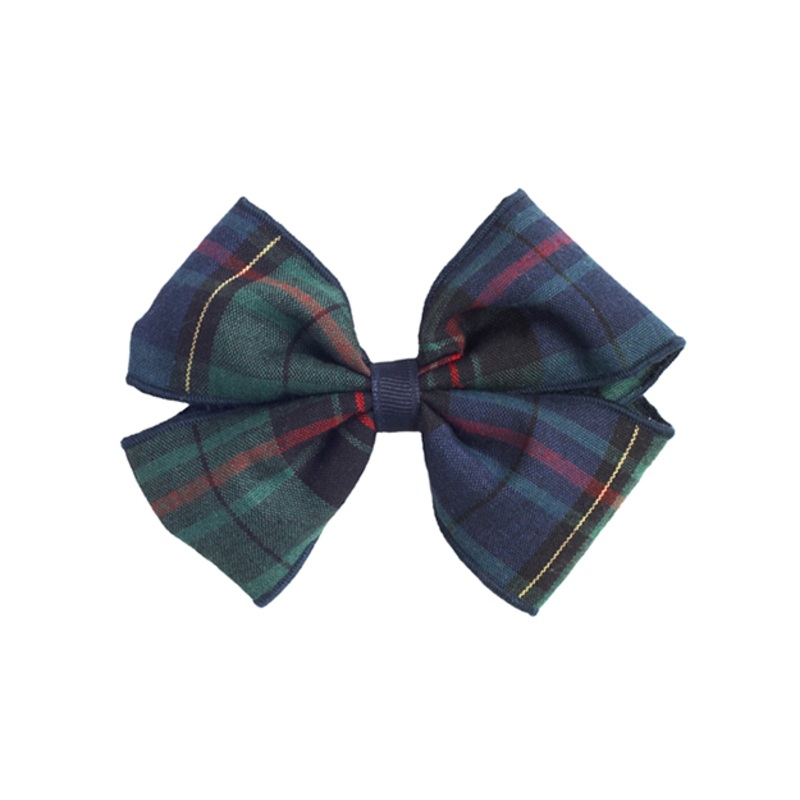 Barrette Clip Hairbow|183 – Dublin Plaid