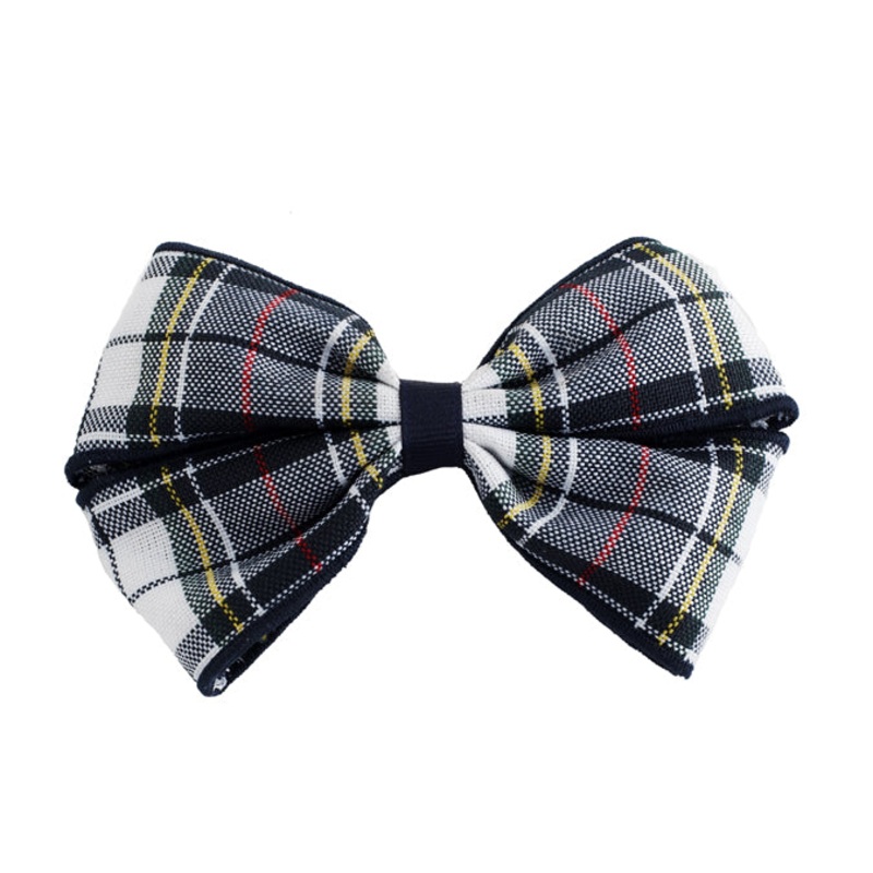 Barrette Clip Hairbow|455 – Marymount Plaid
