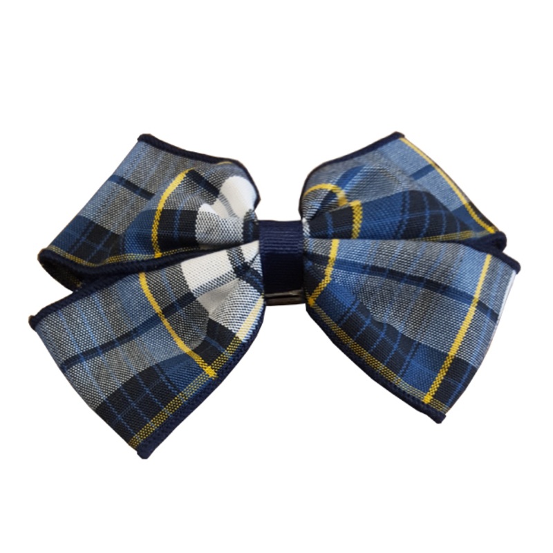 Barrette Clip Hairbow|504 – Marin Plaid