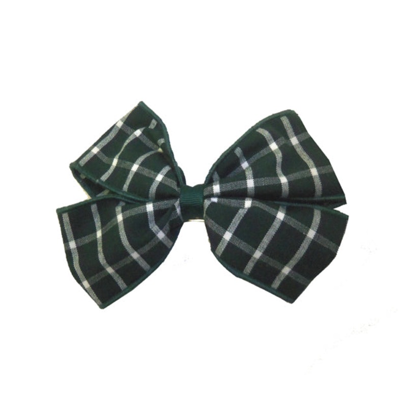 Barrette Clip Hairbow|509 – Shelby Plaid