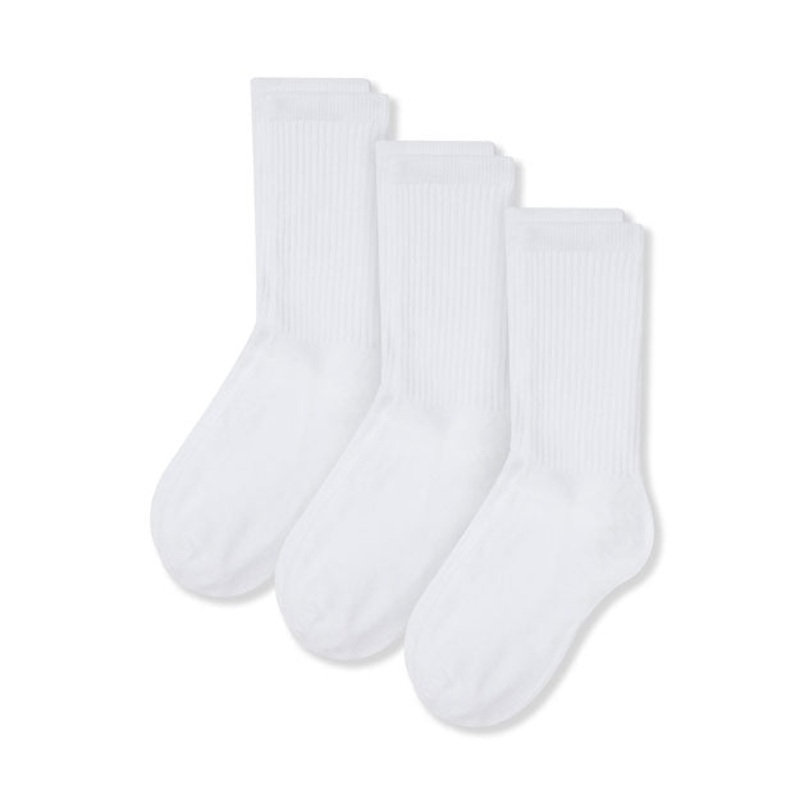 Crew Socks – 3 Pack|119 – White|Size Range – 2XS Two Extra Small|Size Range – XS Extra Small|Size Range – S Small|Size Range – M Medium|Size Range – L Large|Size Range – XL Extra Large