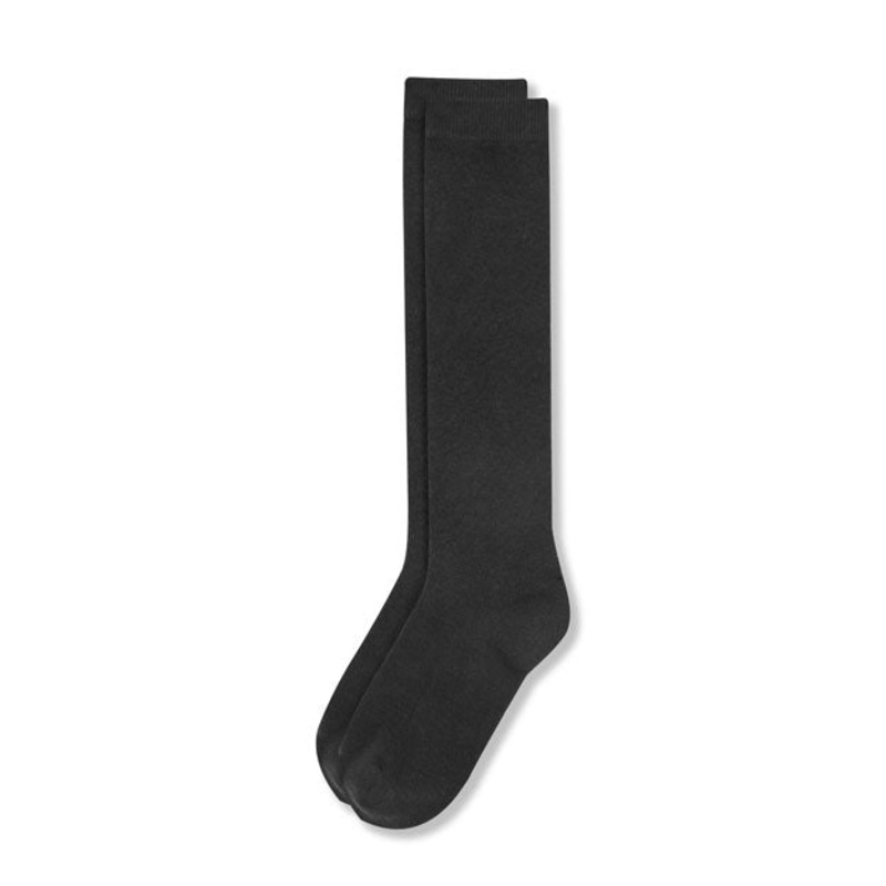 Flat Knee-High Socks|007 – Black|Size Range – S Small|Size Range – M Medium|Size Range – L Large|Size Range – XL Extra Large