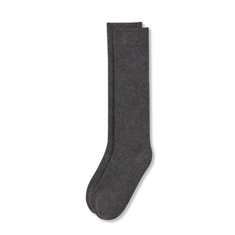 Flat Knee-High Socks|041 – Grey|Size Range – XS Extra Small|Size Range – S Small|Size Range – M Medium|Size Range – L Large