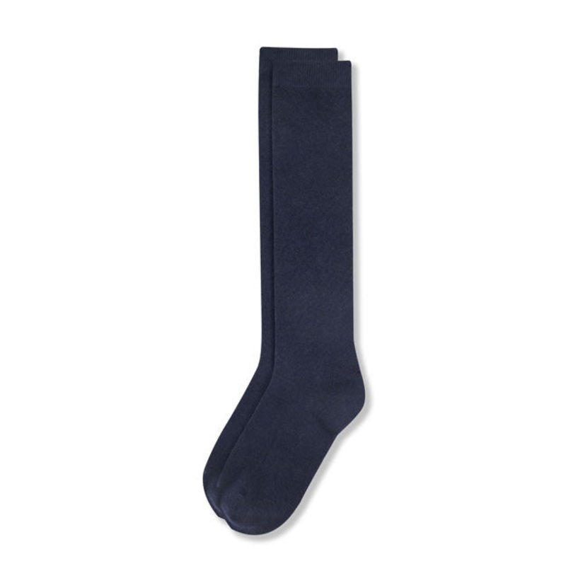 Flat Knee-High Socks|067 – Navy|Size Range – S Small|Size Range – M Medium|Size Range – L Large|Size Range – XL Extra Large