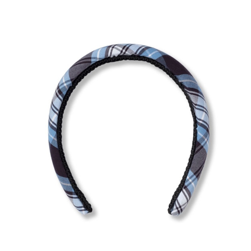Padded Headband|501 – Lt. Blue-Navy-White Plaid