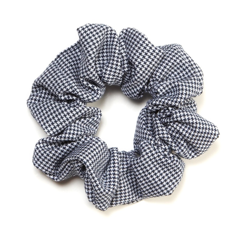 Scrunchie|075 – Navy and White