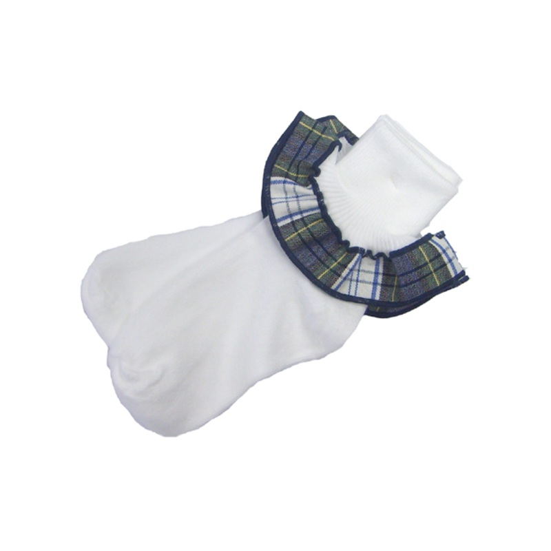 Trim Socks|182 – Belmont Plaid|Size Range – XS Extra Small|Size Range – S Small|Size Range – M Medium|Size Range – L Large