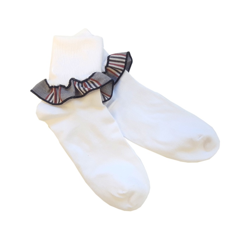Trim Socks|208 – Baldwin Plaid|Size Range – XS Extra Small|Size Range – S Small|Size Range – M Medium|Size Range – L Large