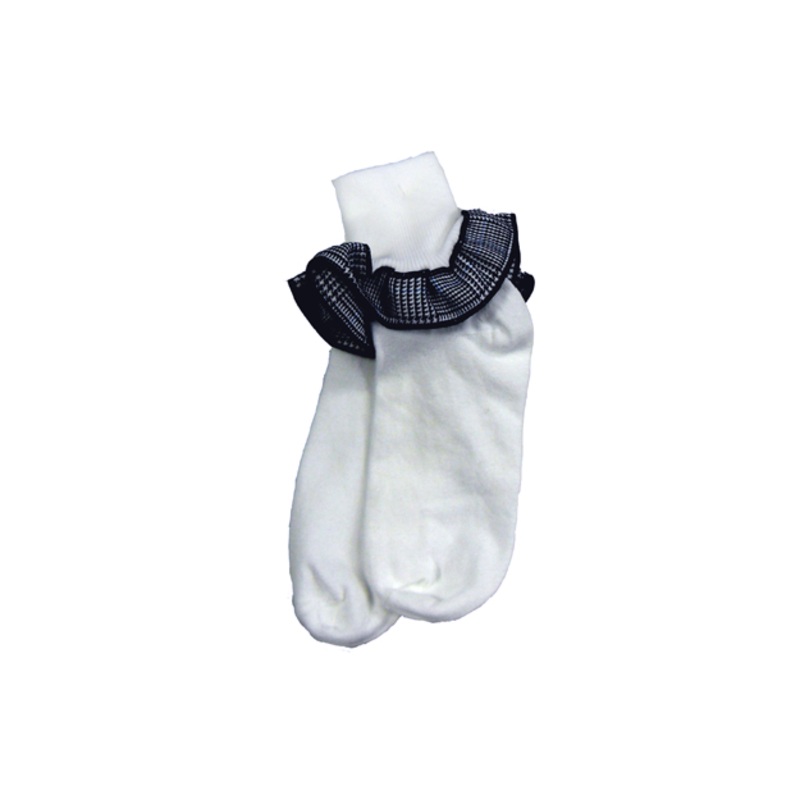 Trim Socks|337 – Barrington Plaid|Size Range – XS Extra Small|Size Range – S Small|Size Range – M Medium|Size Range – L Large