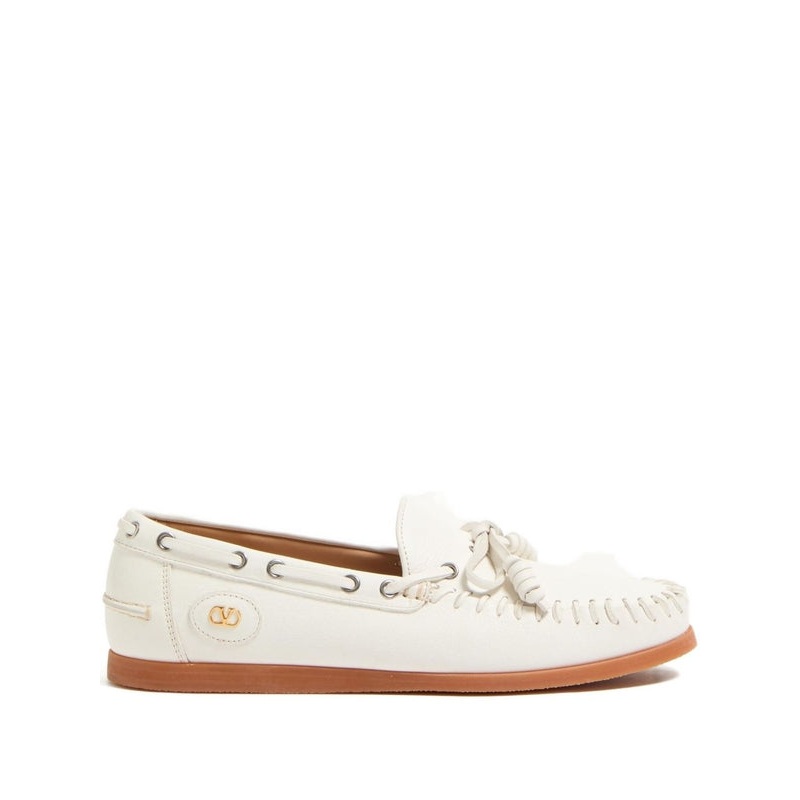 Valentino White Loafers|40|40.5|41|41.5|42|42.5
