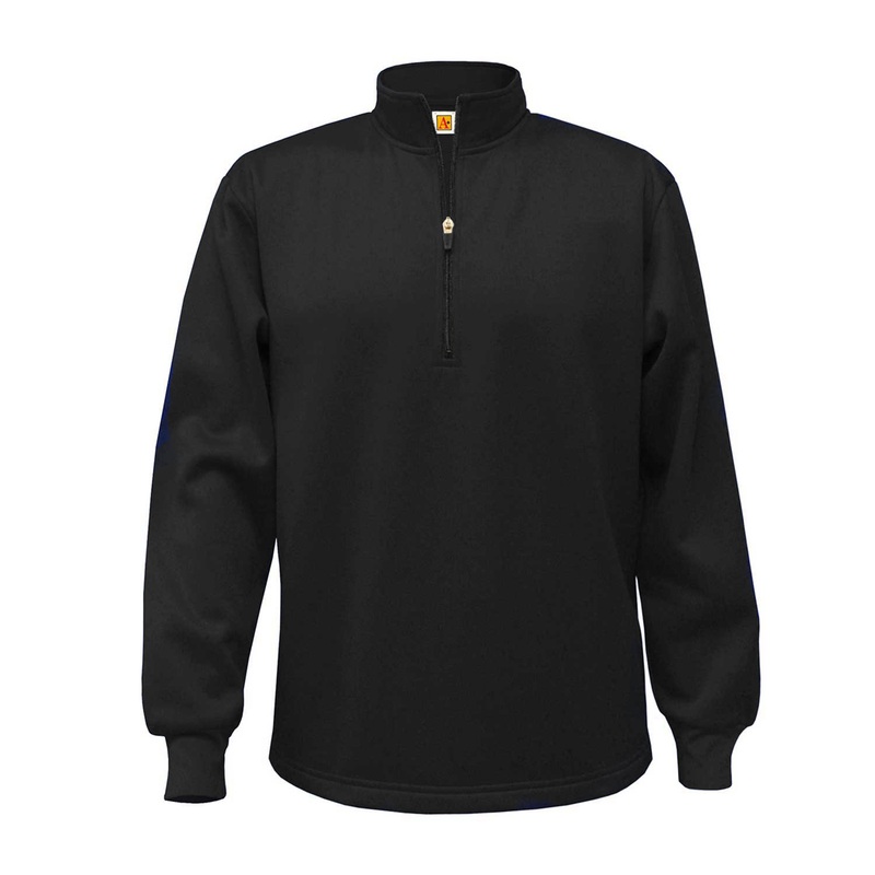 1/4 Zip Performance Pullover|007 – Black|Youth – YM Youth Size 10|Youth – YL Youth Size 12|Youth – YXL Youth Size 14-16|Adult Unisex – AS Adult|Adult Unisex – AM Adult|Adult Unisex – AL Adult|Adult Unisex – AXL Adult|Adult Unisex – A2XL Adult|Adult Unisex