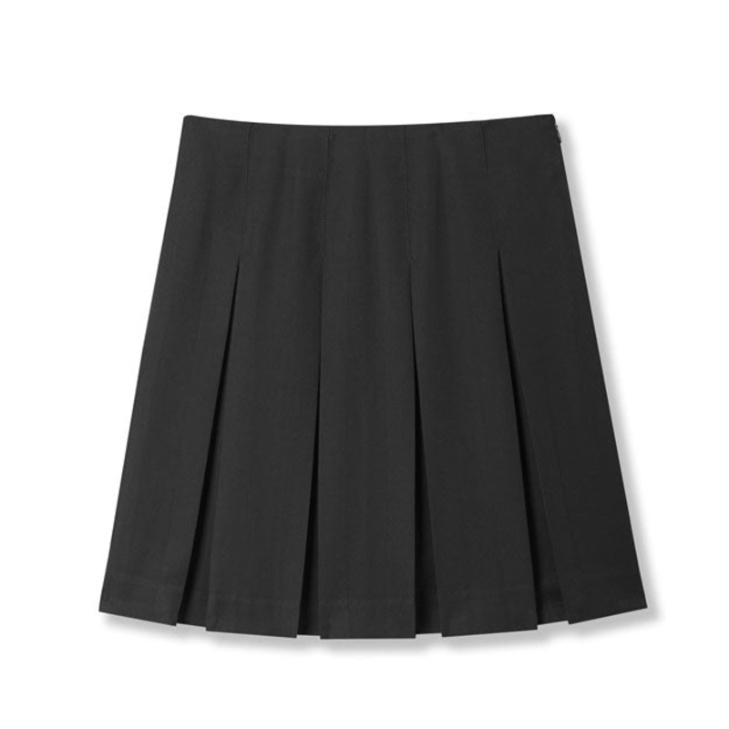 Box Pleat Skirt|007 – Black|Youth – G3 Girls  Size 3|Youth – G4 Girls  Size 4|Youth – G5 Girls  Size 5|Youth – G6 Girls  Size 6|Youth – G7 Girls  Size 7|Youth – G8 Girls  Size 8|Youth – G10 Girls  Size 10|Youth – G12 Girls  Size 12|Youth – G14 Girls  Size