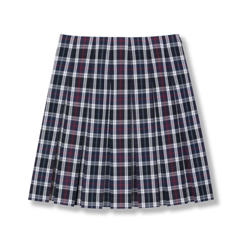 Box Pleat Skirt|567 – Navy-White-Red-Lt. Blue Plaid|Youth – G7 Girls  Size 7|Youth – G8 Girls  Size 8|Youth – G10 Girls  Size 10|Youth – G12 Girls  Size 12|Youth – G14 Girls  Size 14|Youth – G16 Girls  Size 16|Juniors – J0 Junior|Juniors – J1 Junior|Junio