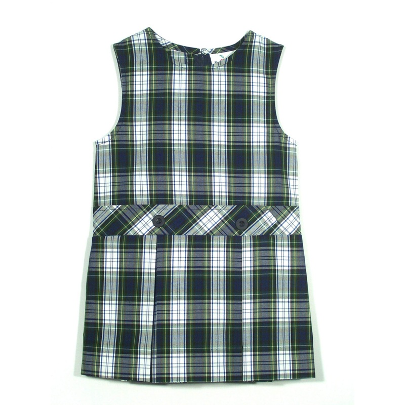 Drop Waist Jumper|182 – Belmont Plaid|Youth – G3 Girls  Size 3|Youth – G4 Girls  Size 4|Youth – G5 Girls  Size 5|Youth – G6 Girls  Size 6|Youth – G6X Girls  Size 6X|Youth – G7 Girls  Size 7|Youth – G8 Girls  Size 8|Youth – G10 Girls  Size 10|Youth – G12 G