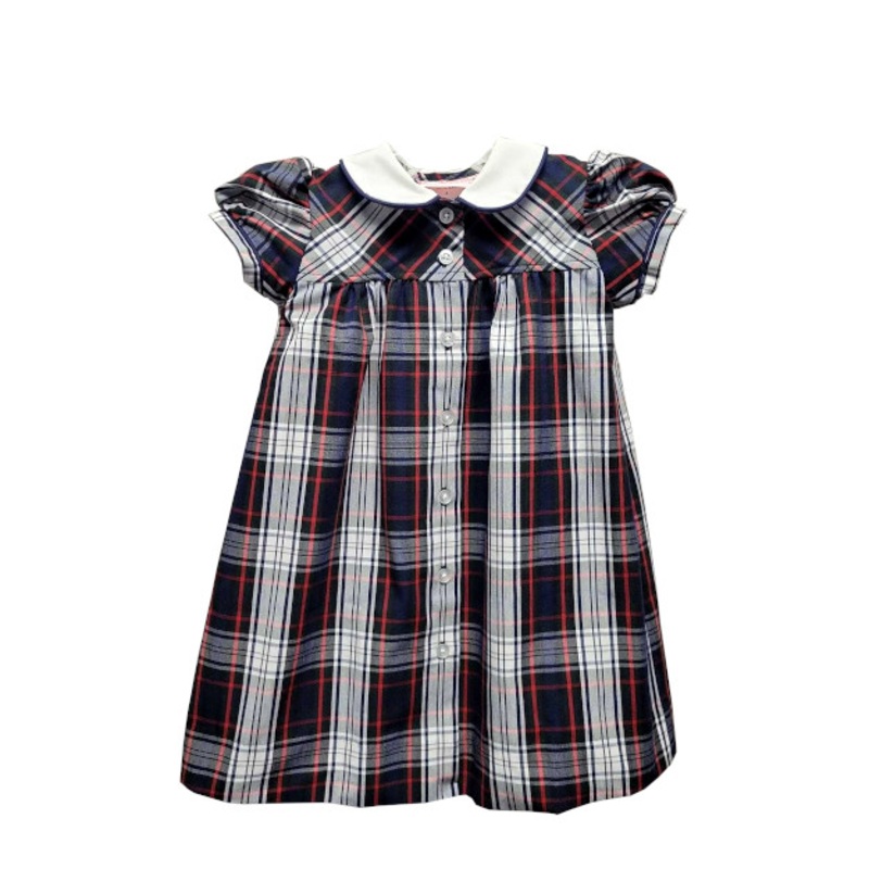 Peter Pan Smock Dress|415 – Lloyd Plaid|Toddler – TD2 Toddler 2 – Youth 3XS|Toddler – TD3 Toddler 3 Youth 2XS|Toddler – TD4 Toddler 4|Youth – G3 Girls  Size 3|Youth – G4 Girls  Size 4|Youth – G5 Girls  Size 5|Youth – G6 Girls  Size 6|Youth – G7 Girls  Siz