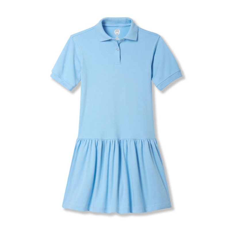 Short Sleeve Tennis Dress|055 – Light Blue|Toddler – Y2XS Toddler 3-4 – Youth 2XS|Youth – YXS Youth Size 5-6|Youth – YS Youth Size 7-8|Youth – YM Youth Size 10|Youth – YL Youth Size 12|Youth – YXL Youth Size 14-16