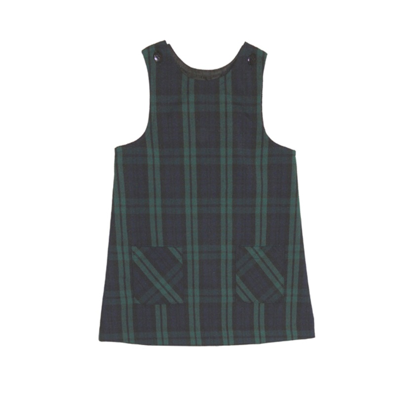 Shoulder Button Jumper|185 – Blackwatch Plaid|Toddler – TD2 Toddler 2 – Youth 3XS|Toddler – TD3 Toddler 3 Youth 2XS|Toddler – TD4 Toddler 4|Youth – G3 Girls  Size 3|Youth – G4 Girls  Size 4|Youth – G5 Girls  Size 5|Youth – G6 Girls  Size 6