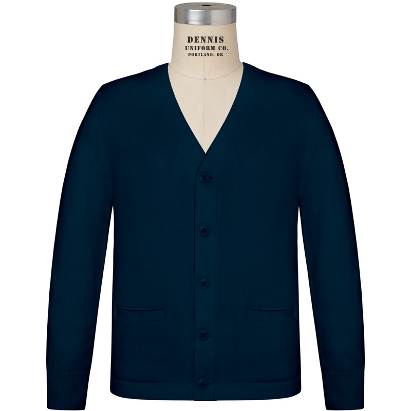 V-Neck Button Front Cardigan|067 – Navy|Youth – YS Youth Size 7-8|Youth – YM Youth Size 10|Youth – YL Youth Size 12|Youth – YXL Youth Size 14-16|Adult Unisex – AS Adult|Adult Unisex – AM Adult|Adult Unisex – AL Adult|Adult Unisex – AXL Adult|Adult Unisex