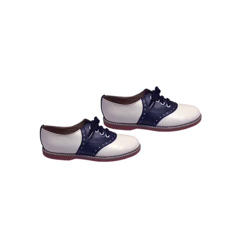 Women’s Medium Width Leather Saddle Shoes