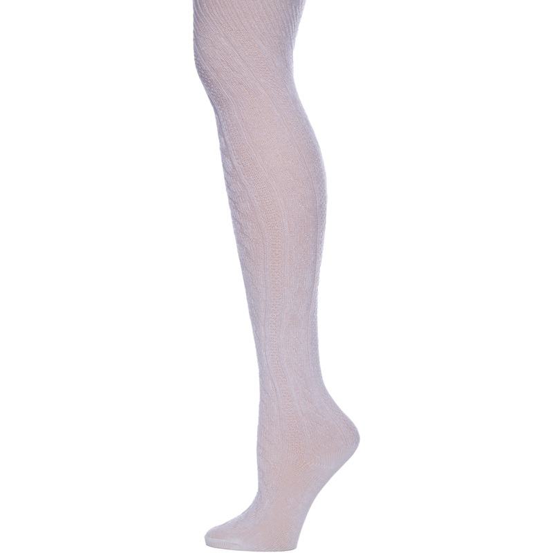 Cable Knit Tights|119 – White|Size Range – S Small|Size Range – M Medium|Size Range – L Large|Size Range – XL Extra Large|Size Range – 2XL Two Extra Large|Adult Unisex – PET Petite|Adult Unisex – AVG Average|Adult Unisex – TALL Tall