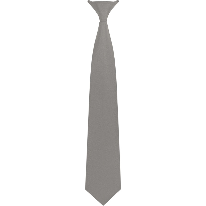 Clip-On Tie|041 – Grey|Size Range – 12|Size Range – 14|Size Range – 16|Size Range – 18