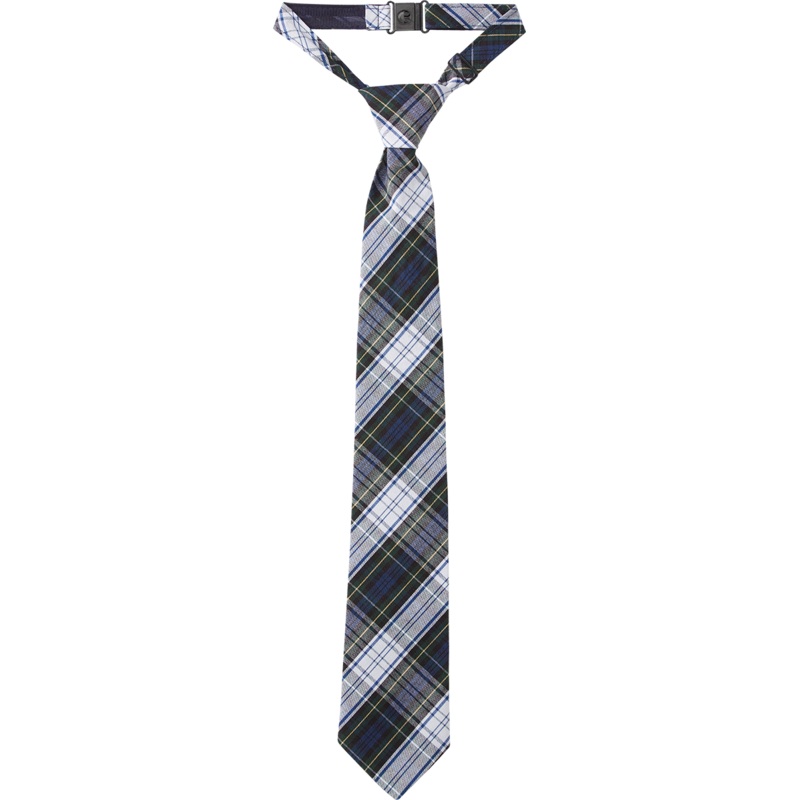 Clip-On Tie|182 – Belmont Plaid|Size Range – 12|Size Range – 14|Size Range – 16|Size Range – 18