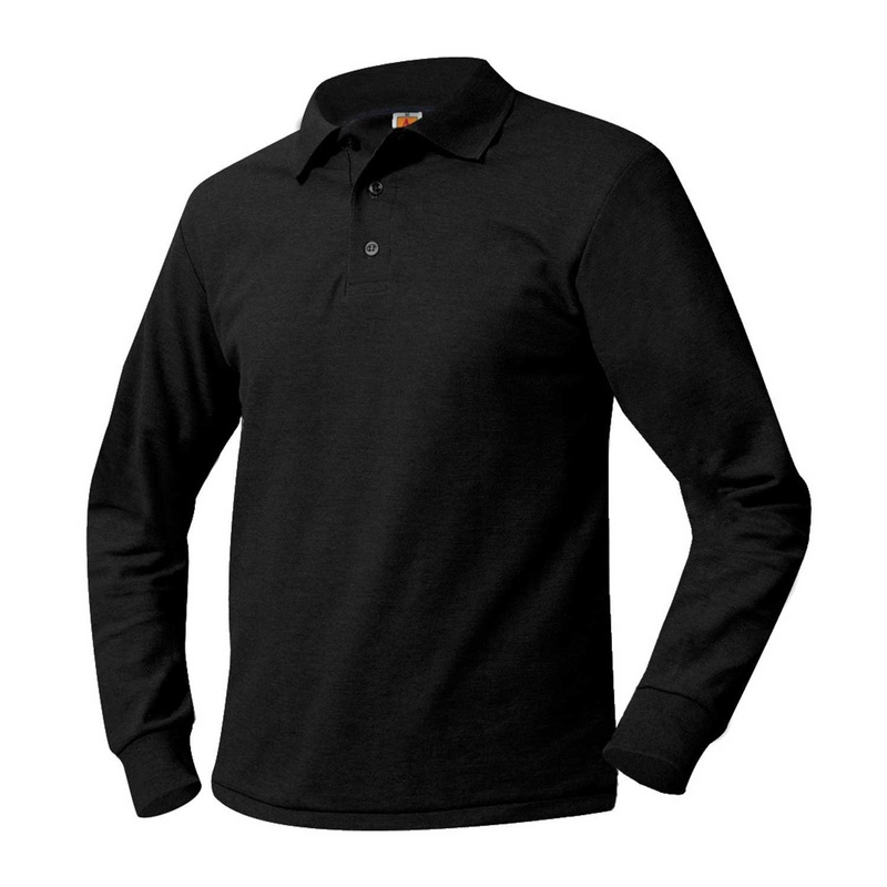 Long Sleeve Piqu Polo|007 – Black|Toddler – Y2XS Toddler 3-4 – Youth 2XS|Youth – YXS Youth Size 5-6|Youth – YS Youth Size 7-8|Youth – YM Youth Size 10|Youth – YL Youth Size 12|Youth – YXL Youth Size 14-16|Adult Unisex – AS Adult|Adult Unisex – AM Adult|