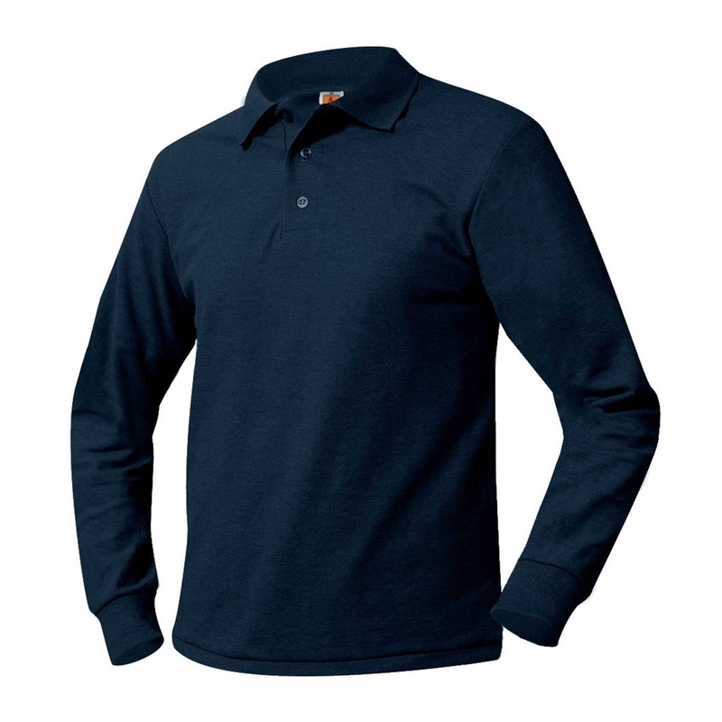 Long Sleeve Piqu Polo|025 – Dark Navy|Toddler – Y2XS Toddler 3-4 – Youth 2XS|Youth – YXS Youth Size 5-6|Youth – YS Youth Size 7-8|Youth – YM Youth Size 10|Youth – YL Youth Size 12|Youth – YXL Youth Size 14-16|Adult Unisex – AS Adult|Adult Unisex – AM Ad