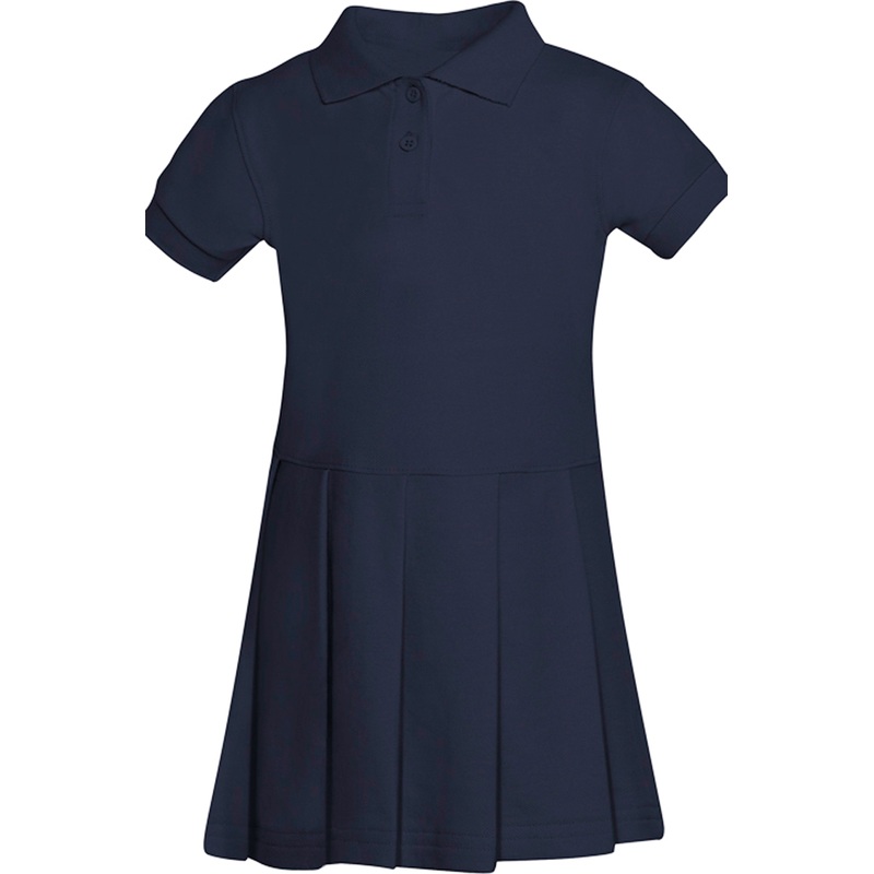 Short Sleeve Piqu Polo Dress|025 – Dark Navy|Toddler – TD2 Toddler 2 – Youth 3XS|Toddler – TD3 Toddler 3 Youth 2XS|Toddler – TD4 Toddler 4|Youth – YXS Youth Size 5-6|Youth – YS Youth Size 7-8|Youth – YM Youth Size 10|Youth – YL Youth Size 12|Youth – YXL