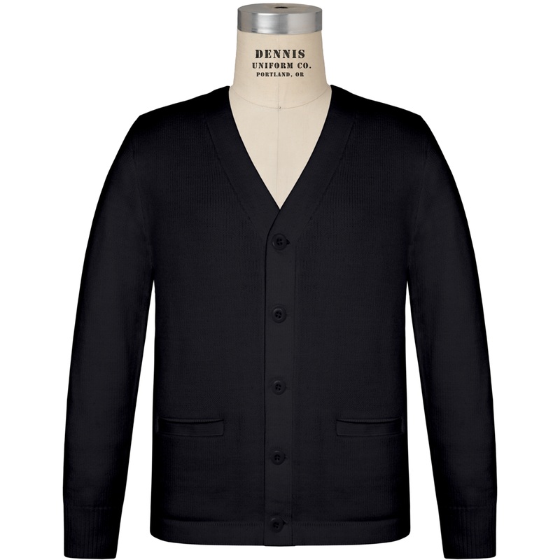 V-Neck Button Front Cardigan|007 – Black|Youth – YS Youth Size 7-8|Youth – YM Youth Size 10|Youth – YL Youth Size 12|Youth – YXL Youth Size 14-16|Adult Unisex – AS Adult|Adult Unisex – AM Adult|Adult Unisex – AL Adult|Adult Unisex – AXL Adult|Adult Unisex