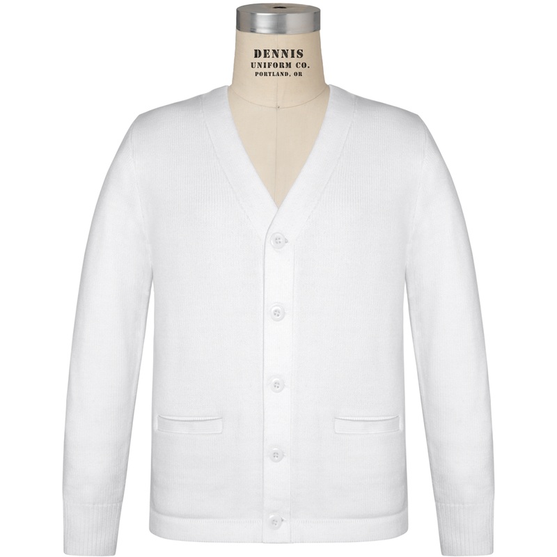 V-Neck Button Front Cardigan|119 – White|Toddler – Y2XS Toddler 3-4 – Youth 2XS|Youth – YXS Youth Size 5-6|Youth – YS Youth Size 7-8|Youth – YM Youth Size 10|Youth – YL Youth Size 12|Youth – YXL Youth Size 14-16|Adult Unisex – AS Adult|Adult Unisex – AM A