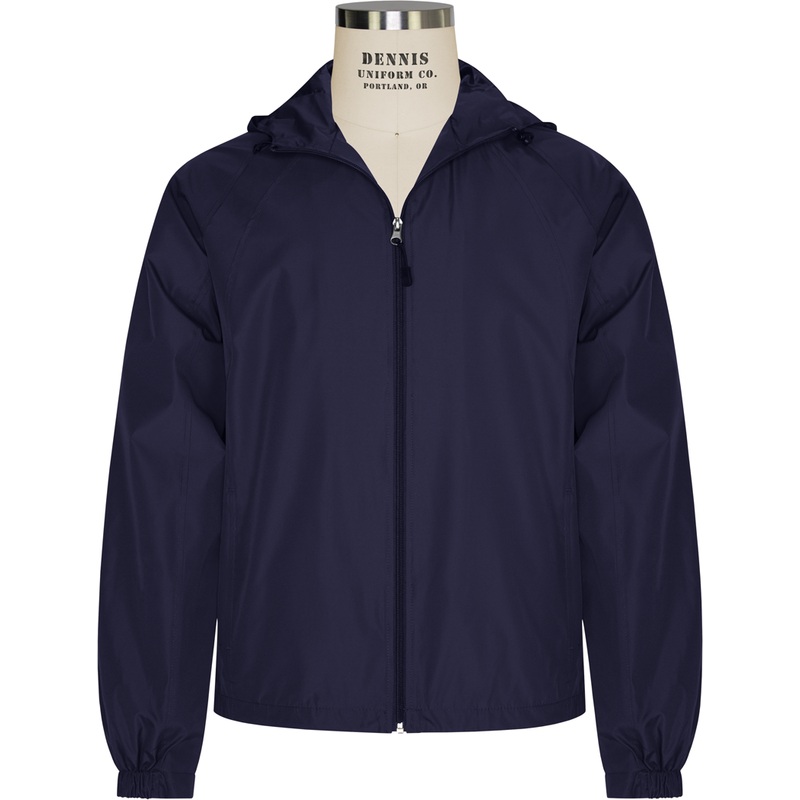 Zip Front Hooded Raglan Jacket