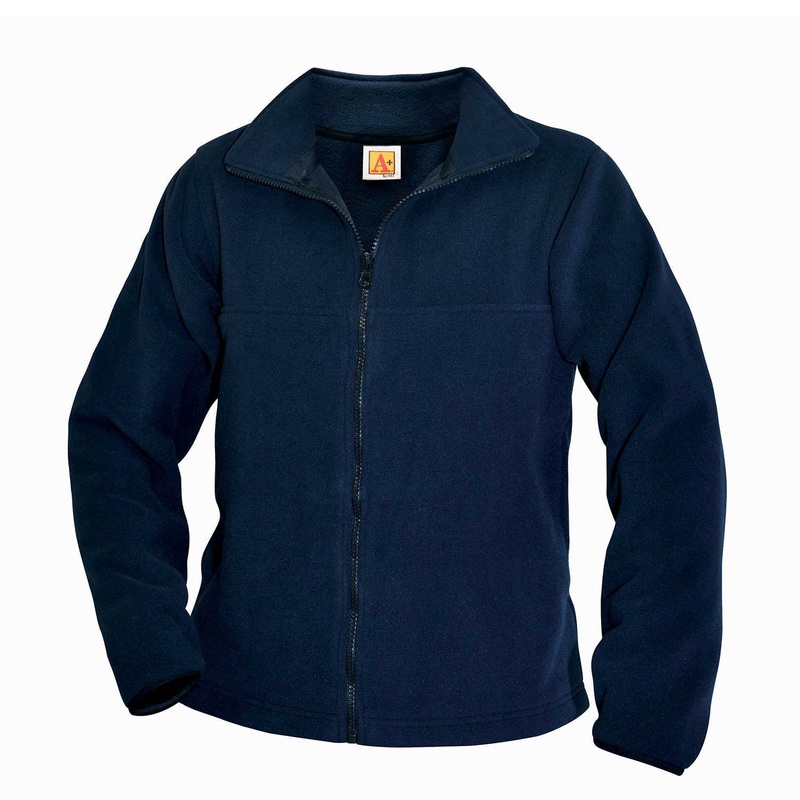 Zip Front Microfleece Jacket|067 – Navy|Toddler – Y2XS Toddler 3-4 – Youth 2XS|Youth – YXS Youth Size 5-6|Youth – YS Youth Size 7-8|Youth – YM Youth Size 10|Youth – YL Youth Size 12|Youth – YXL Youth Size 14-16|Adult Unisex – AS Adult|Adult Unisex – AM Ad