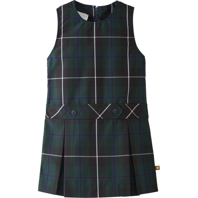 Jewel Neck Drop Waist Jumper|245 – Columbia Plaid|Youth – G3 Girls  Size 3|Youth – G4 Girls  Size 4|Youth – G5 Girls  Size 5|Youth – G6 Girls  Size 6|Youth – G7 Girls  Size 7|Youth – G8 Girls  Size 8|Youth – G10 Girls  Size 10|Youth – G12 Girls  Size 12|Y