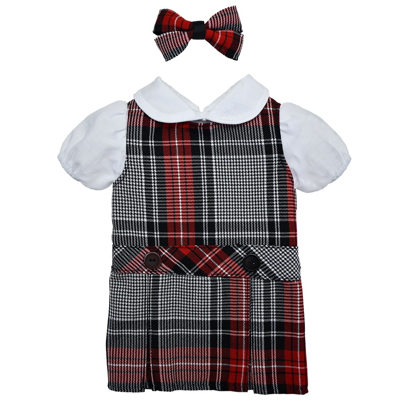 Jumper Dress Doll Outfit|244 – Creighton Plaid