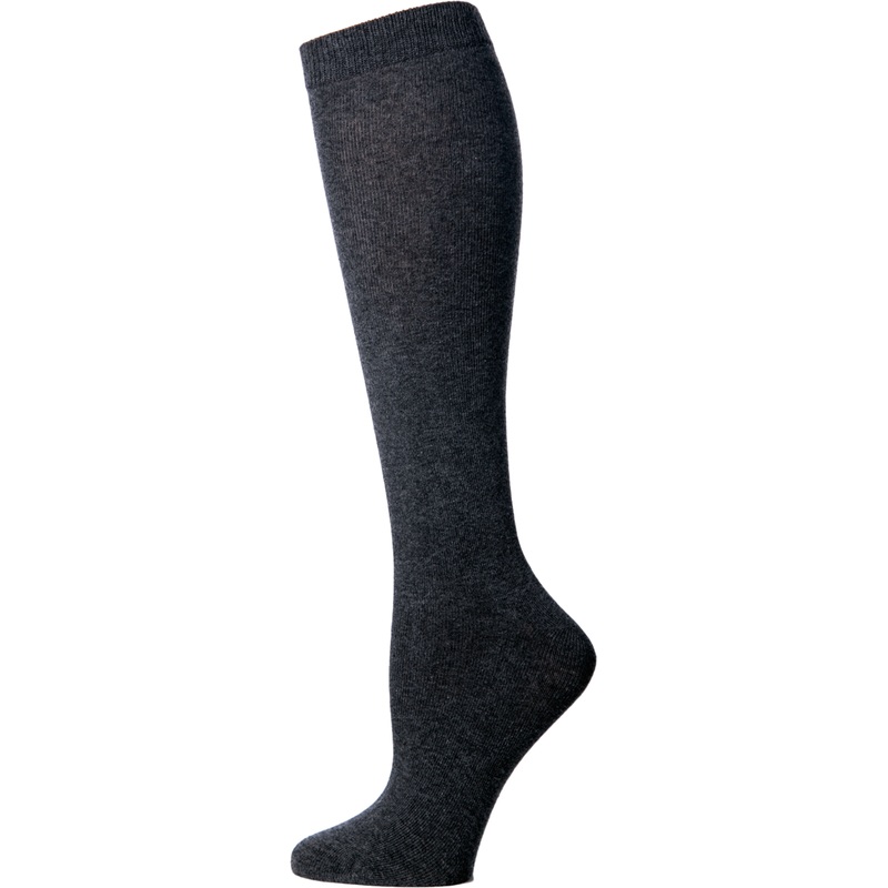 Opaque Knee-High Socks|045 – Heather Grey|Size Range – S Small|Size Range – M Medium|Size Range – L Large|Size Range – XL Extra Large