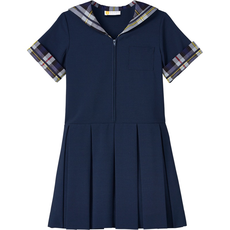 Short Sleeve Sailor Dress|267 – Avalon Plaid|Youth – G3 Girls  Size 3|Youth – G4 Girls  Size 4|Youth – G5 Girls  Size 5|Youth – G6 Girls  Size 6|Youth – G7 Girls  Size 7|Youth – G8 Girls  Size 8|Youth – G10 Girls  Size 10|Youth – G12 Girls  Size 12|Youth