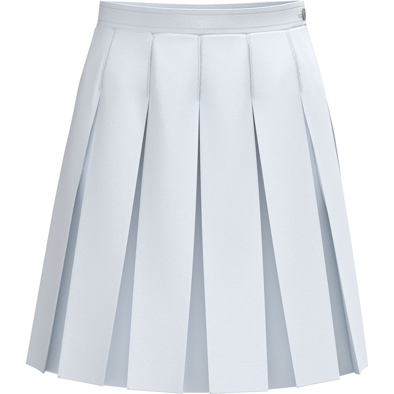 Stitched-Down Box Pleat Skirt|119 – White|Toddler – G2 Girls  Size 2|Youth – G3 Girls  Size 3|Youth – G4 Girls  Size 4|Youth – G5 Girls  Size 5|Youth – G6 Girls  Size 6|Youth – G7 Girls  Size 7|Youth – G8 Girls  Size 8|Youth – G10 Girls  Size 10|Youth – G