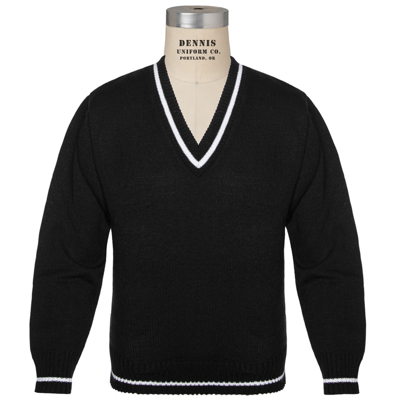 V-Neck w/Trim Pullover Sweater