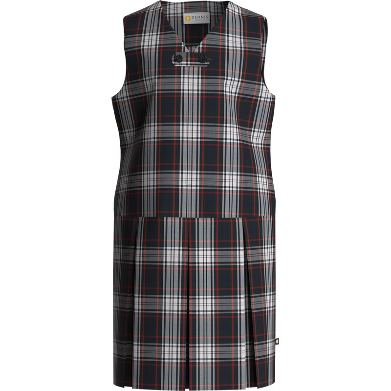 Zip-Front Jumper|308 – Murphy Plaid|Toddler – G2 Girls  Size 2|Youth – G3 Girls  Size 3|Youth – G4 Girls  Size 4|Youth – G5 Girls  Size 5|Youth – G6 Girls  Size 6|Youth – G7 Girls  Size 7|Youth – G8 Girls  Size 8|Youth – G10 Girls  Size 10|Youth – G12 Gir