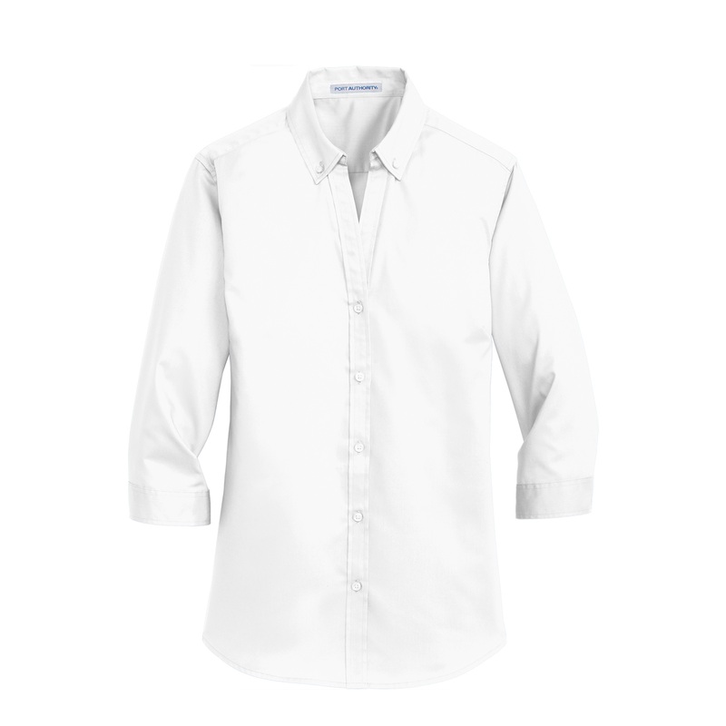 3/4 Sleeve Twill Shirt|119 – White|Size Range – XS Extra Small|Size Range – S Small|Size Range – M Medium|Size Range – L Large|Size Range – XL Extra Large|Size Range – 2XL Two Extra Large|Size Range – 3XL Three Extra Large|Size Range – 4XL Four Extra Large
