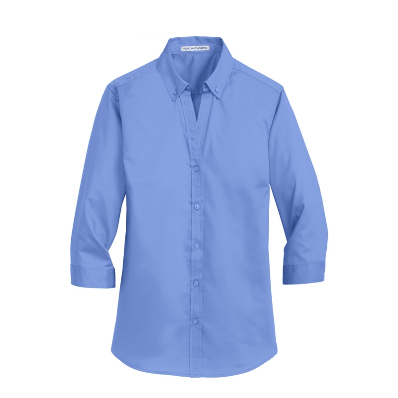 3/4 Sleeve Twill Shirt|336 – Slate|Size Range – XS Extra Small|Size Range – S Small|Size Range – M Medium|Size Range – L Large|Size Range – XL Extra Large|Size Range – 2XL Two Extra Large|Size Range – 3XL Three Extra Large|Size Range – 4XL Four Extra Large