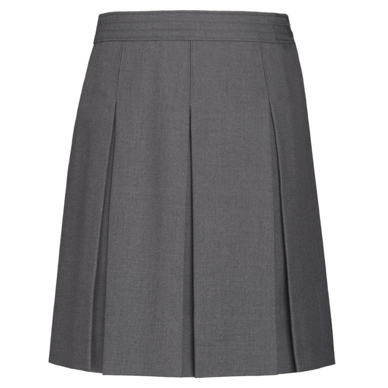 Hipstitched Box Pleat Skirt|026 – Dark Grey|Youth – G3 Girls  Size 3|Youth – G4 Girls  Size 4|Youth – G5 Girls  Size 5|Youth – G6 Girls  Size 6|Youth – G7 Girls  Size 7|Youth – G8 Girls  Size 8|Youth – G10 Girls  Size 10|Youth – G12 Girls  Size 12|Youth –