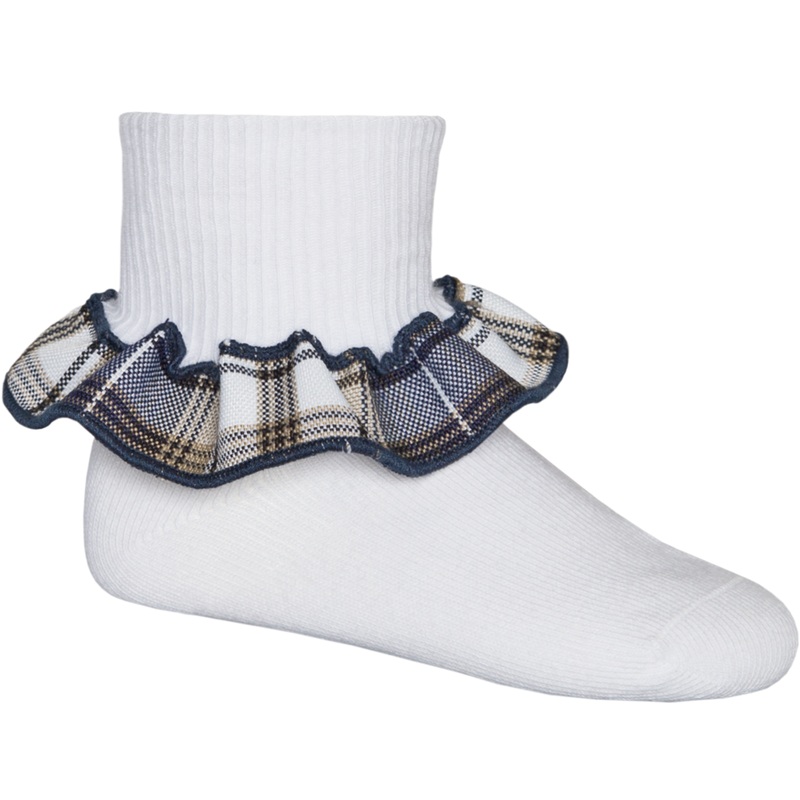 Ruffle Ankle Socks|353 – Alexander Plaid|Adult Unisex – S Small|Adult Unisex – M Medium|Adult Unisex – L Large|Adult Unisex – XL Extra Large
