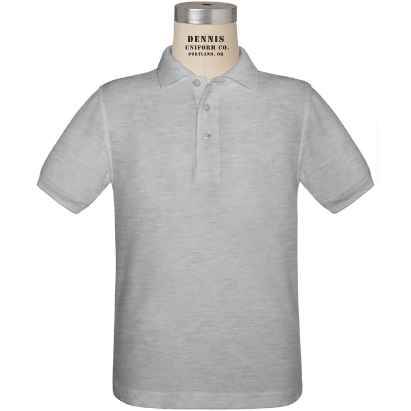 Short Sleeve Pique Polo|002: Ash|Little Kids: Y2XS Youth Size 3-4|Little Kids: YXS Youth Size 5-6|Big Kids: YS Youth Size 7-8|Big Kids: YM Youth Size 10|Big Kids: YL Youth Size12|Big Kids: YXL Youth Size 14-16|Adult Unisex: AS Adult|Adult Unisex: AM Adult