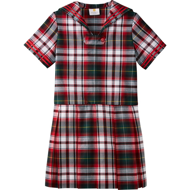 Short Sleeve Sailor Dress|195: Bruce Plaid|Big Kids: G3 Girls  Size 3|Big Kids: G4 Girls  Size 4|Big Kids: G5 Girls  Size 5|Big Kids: G6 Girls  Size 6|Big Kids: G7 Girls  Size 7|Big Kids: G8 Girls  Size 8|Big Kids: H6|Big Kids: H8|Big Kids: H10|Big Kids: