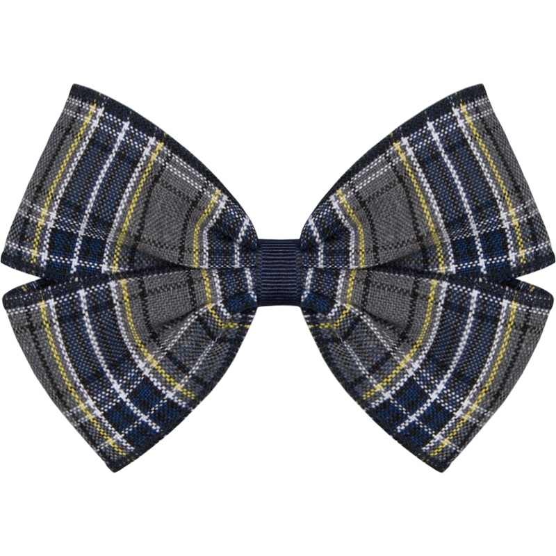Clip Hair Bow|410 – LL Plaid