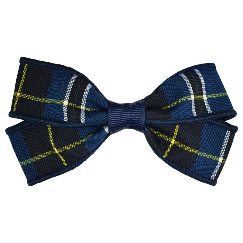 Clip Hair Bow|707 – Valor Plaid